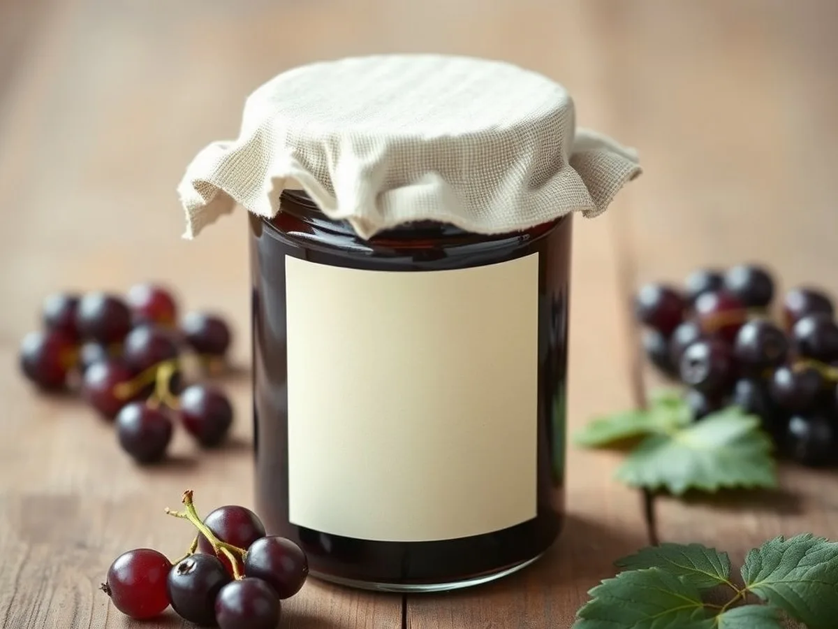 Foto dimostrativa di Confettura di ribes nero