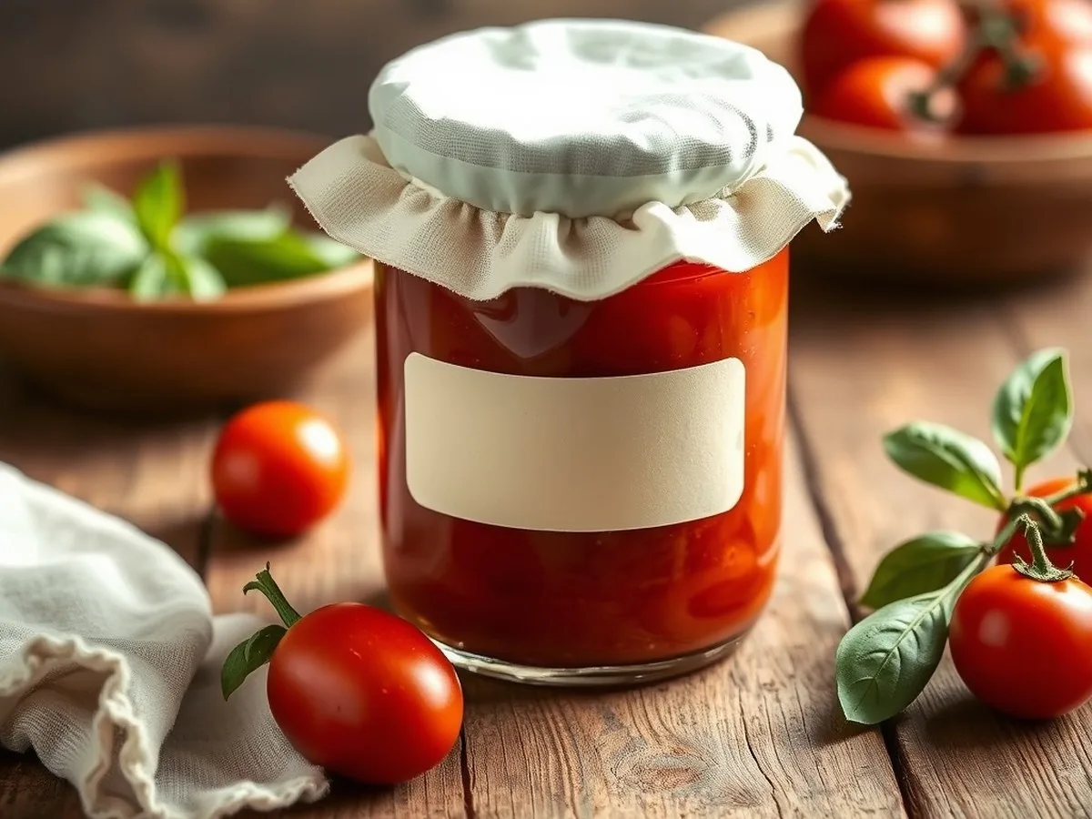 Foto dimostrativa di Sugo di pomodoro e basilico